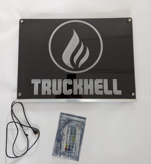 LED-Rückwandschild 50x30cm