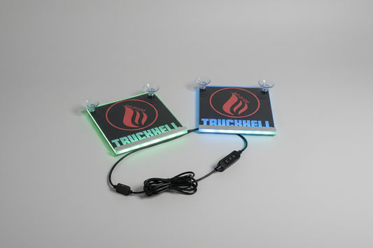 UV LED-Eckschild 2 Stk. 15x15cm