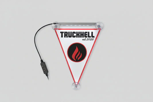 UV LED-Wimpel 28x20cm mit USB-Anschluss