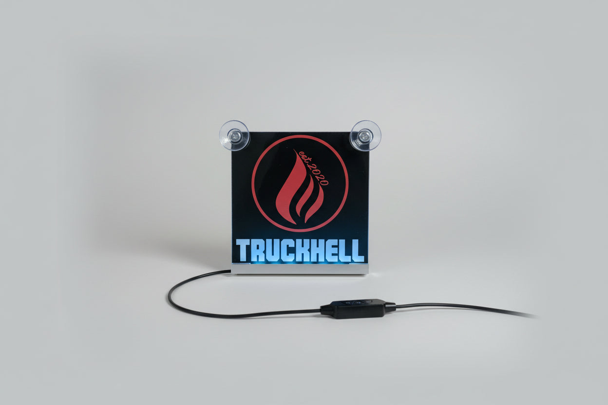 UV LED-Eckschild 1 Stk. 15x15cm