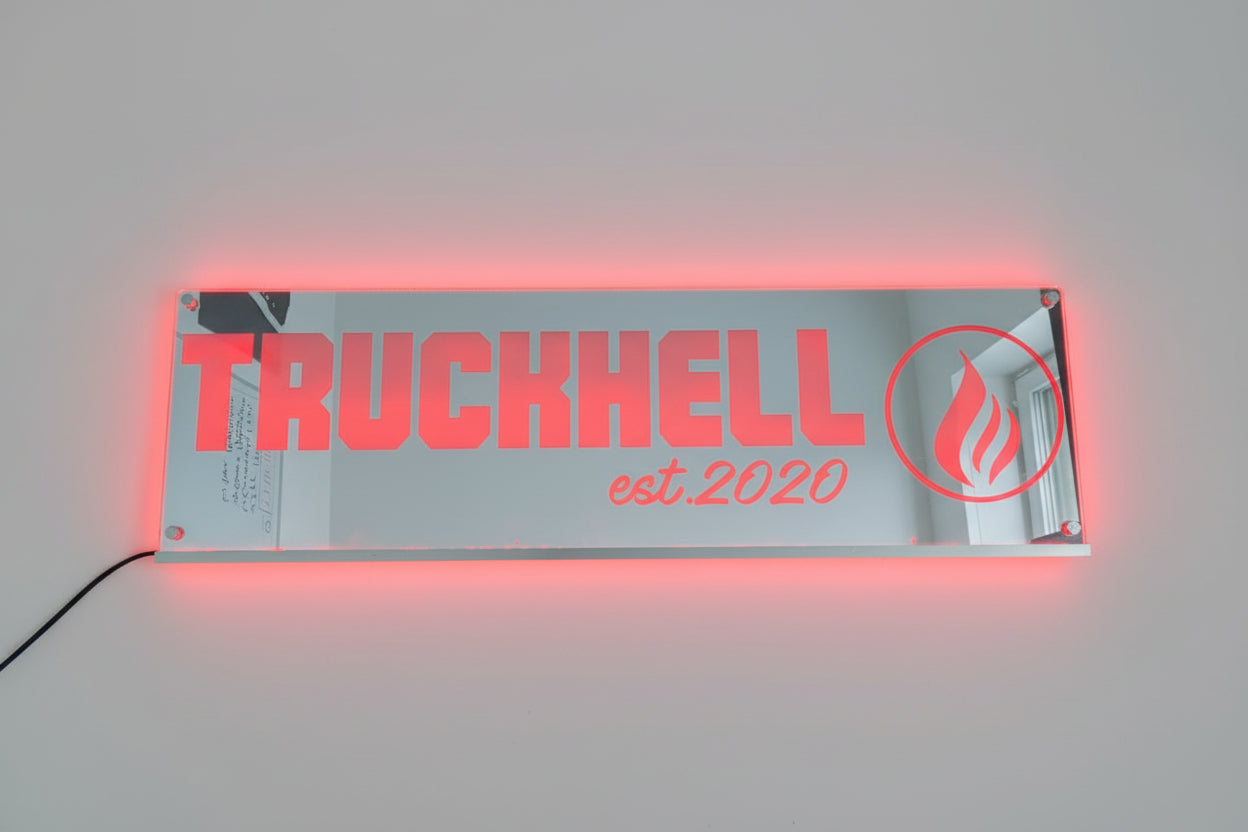 Original LED-Rückwandschild 80x25cm
